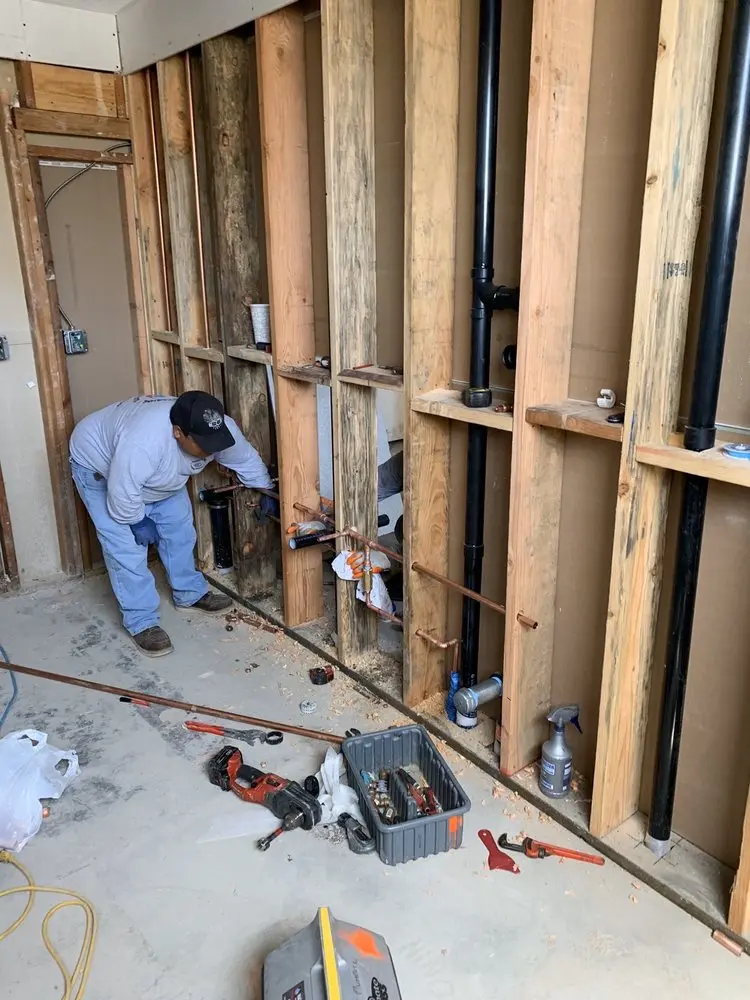 Commercial rough-in plumbing for Water Heater Replacement in Shannon Heights